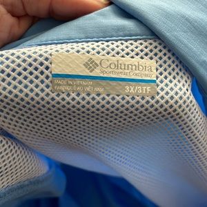 Blue Columbia Fishing Shirt short sleeve
